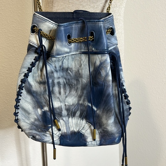 Jerome Dreyfuss Tie Dye Drawstring Bucket Bag - Picture 1 of 8